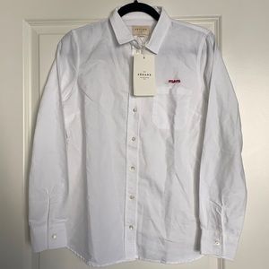 NWT: Sezane White Shirt "Mom"